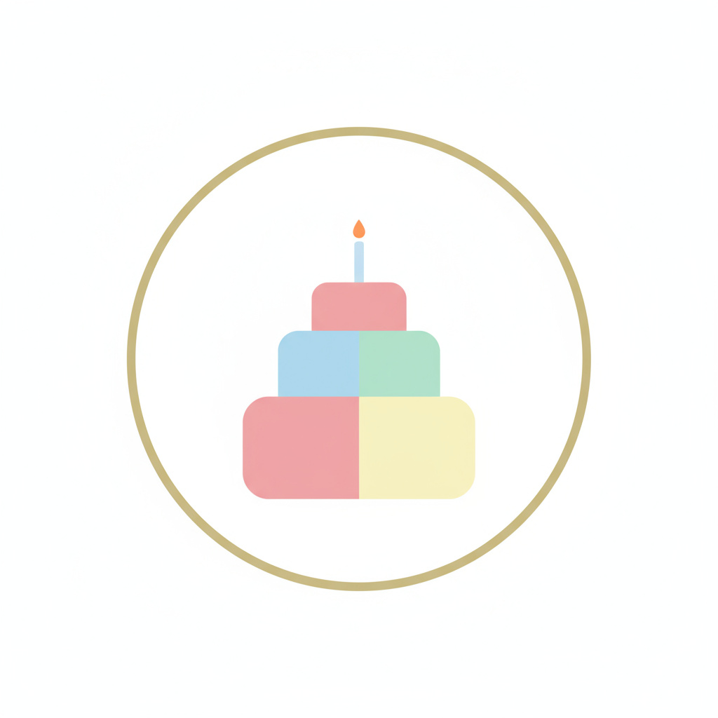 Birthday Cute Cake Atelier Logo